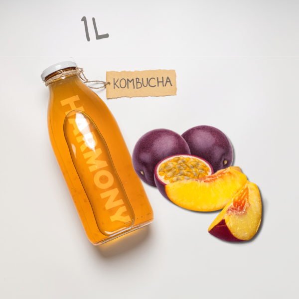 Kombucha Harmony Peach & Passionfruit 1L