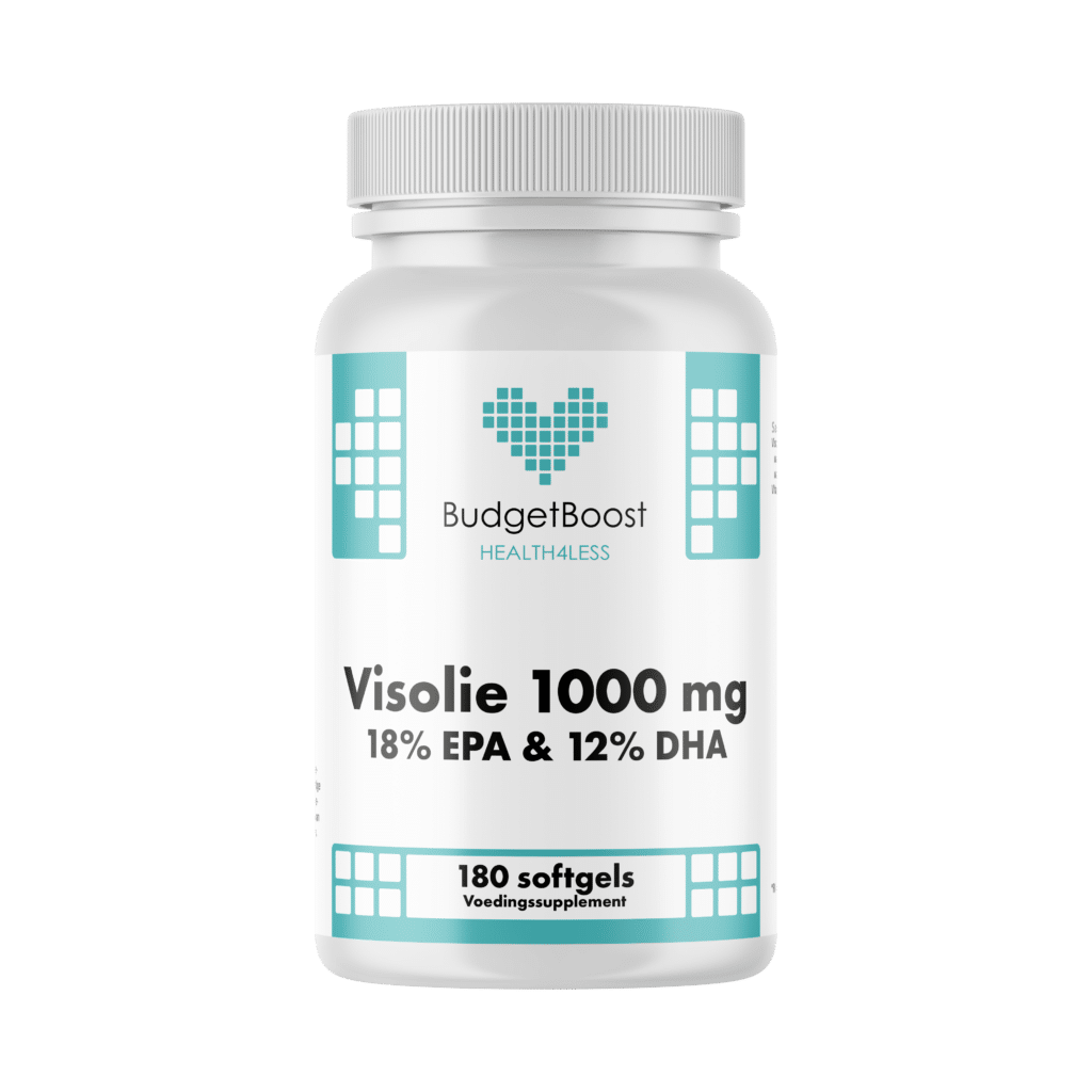 Budgetboost Visolie 1000 mg 18 12 180 softgels