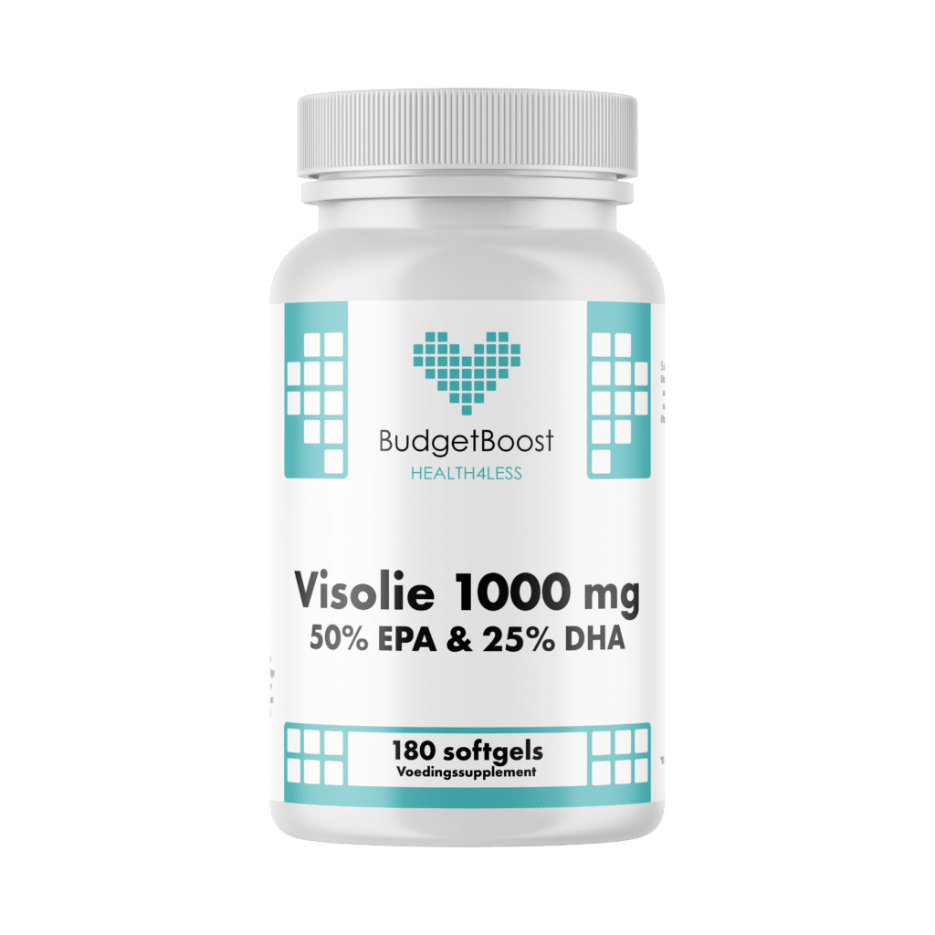 Budgetboost Visolie 1000 mg 50 25 180 softgels