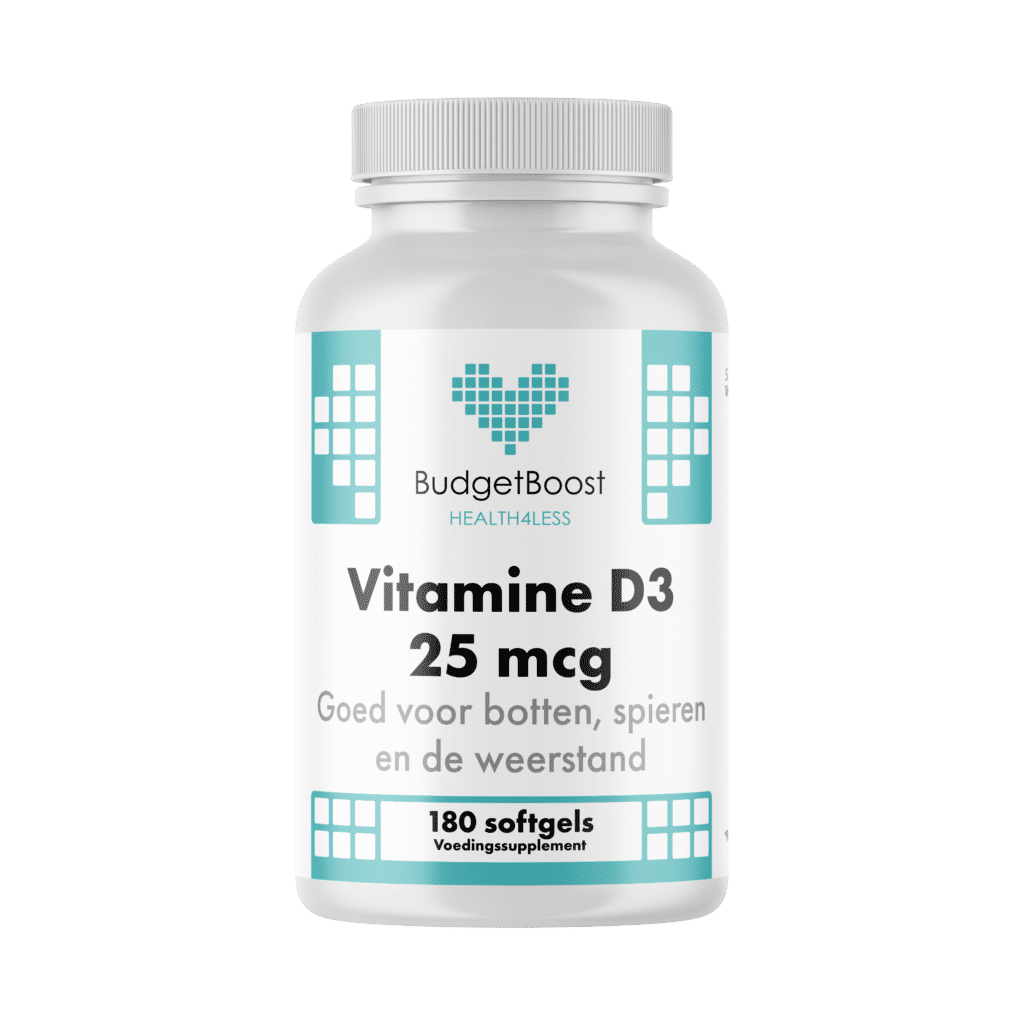 Budgetboost Vitamine D3 25 mcg 180 softgels
