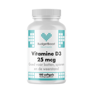 Budgetboost Vitamine D3 25 mcg 180 softgels