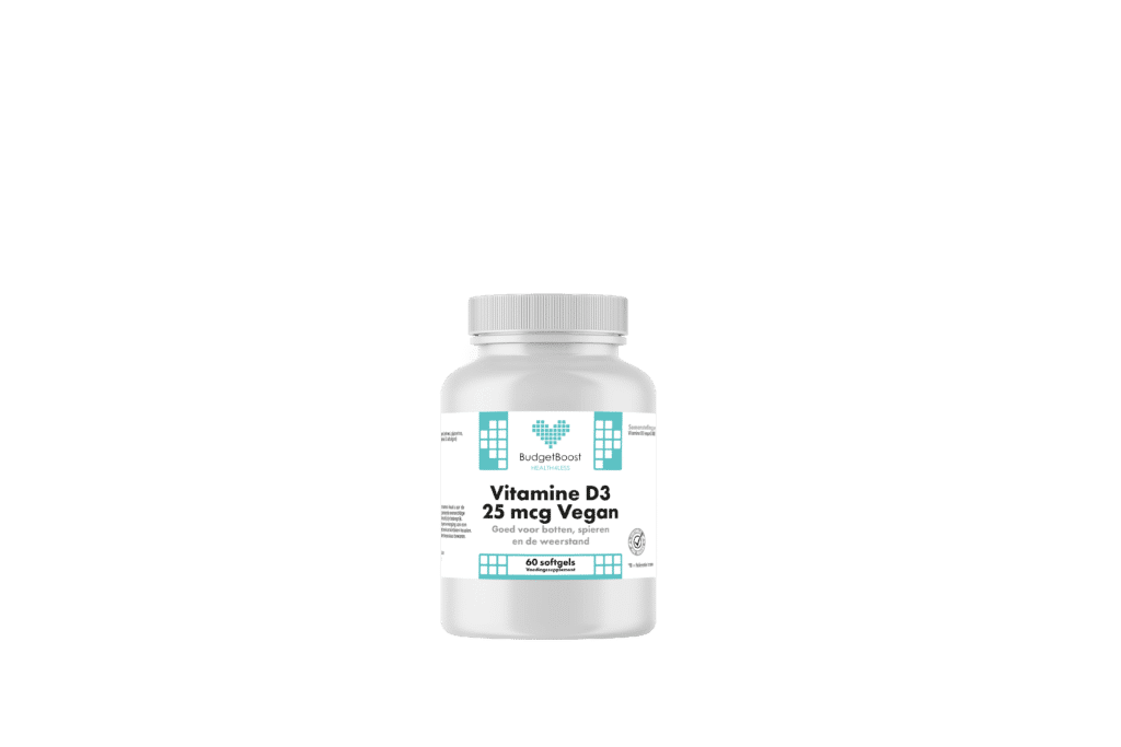 Budgetboost Vitamine D3 25 mcg Vegan 60 softgels