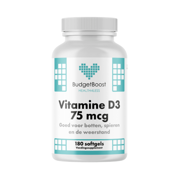 Budgetboost Vitamine D3 75 mcg 180 softgels