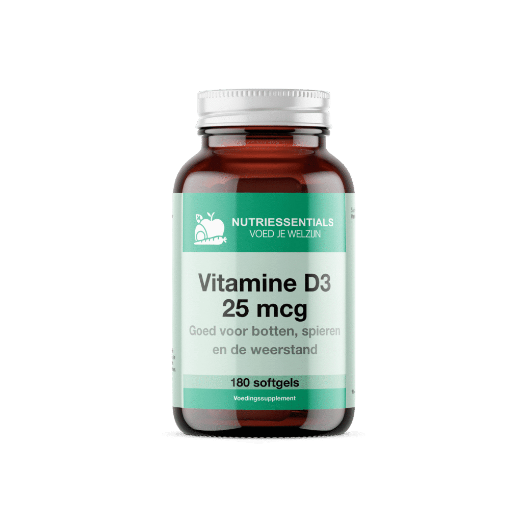 Vitamine D3 25 mcg 180 softgels 60x180